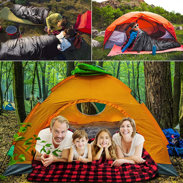 Sleepingo Double Sleeping Bag for Backpacking, Camping, or Hiking. Queen Size 2
