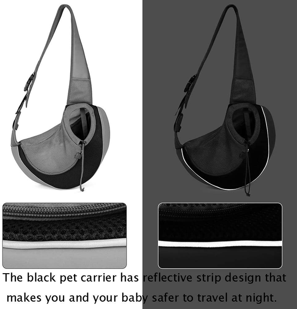 Yudodo pet dog sling carrier breathable mesh travel safe sling bag carrier for dogs hot sale cats