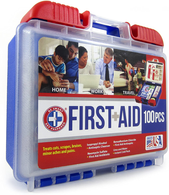 200-Pcs First Aid Kit Clean, Treat, Protect Minor Cuts, Scrapes. Home,  Office, Car, School, Business, Travel, Emergency Kit, Survival, Hunting