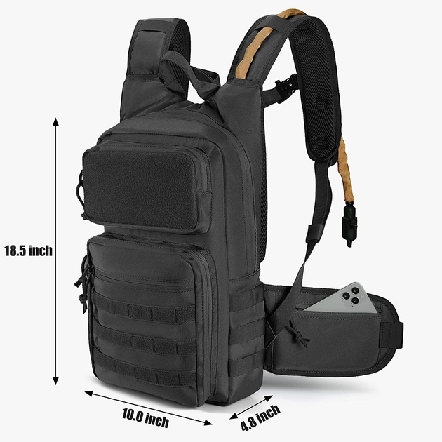 FRTKK Tactical Hydration Pack Backpack, Military Molle Water Backpack – USA  Camp Gear