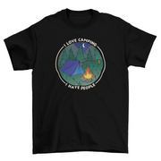 Camping tent in nature t-shirt