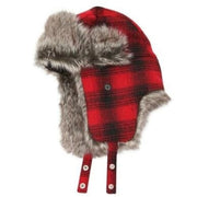 Urban Outfitters Wool & Faux Fur Buffalo Plaid Winter Trapper Aviator