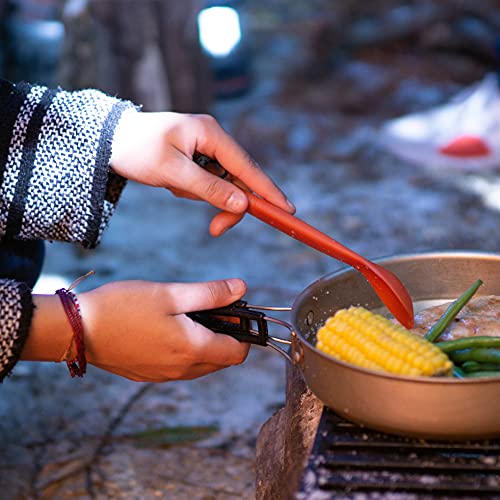 Tapirus Spork Tactical Green | BPA Free Spoon Fork, Stainless Steel Knife and Fire Starter | 3 in 1 multipurpose utensil | Outdoor hiking, camping & backpacking gear | Fit for MRE