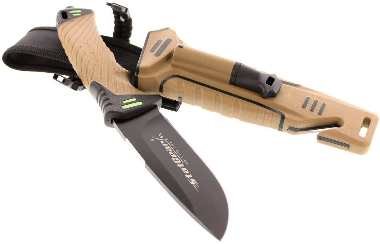 Statgear Surviv-All Fixed-Blade Bowie Knife with Sheath