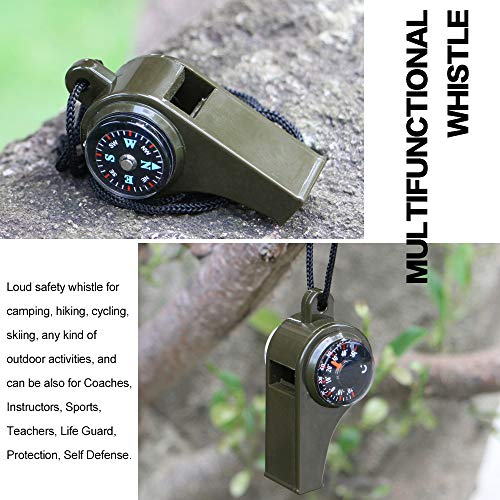 3 in 1 Outdoor Camping Hiking Emergency Survival Gear Whistle