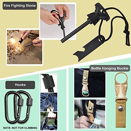 Gifts for Men Dad Husband Fathers, Camping Survival Gear and Equipment Kit 32 in 1, Cool Gadgets Christmas Birthday Gift Ideas for Him Boyfriend, Emergency Outdoor Fishing Hiking Accessories