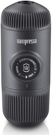 WACACO Nanopresso Portable Espresso Maker, Upgrade Version of Minipresso, 18 Bar Pressure Hand Coffee Maker, Travel Gadgets, Manually Operated, Compatible with Ground Coffee, Perfect for Camping