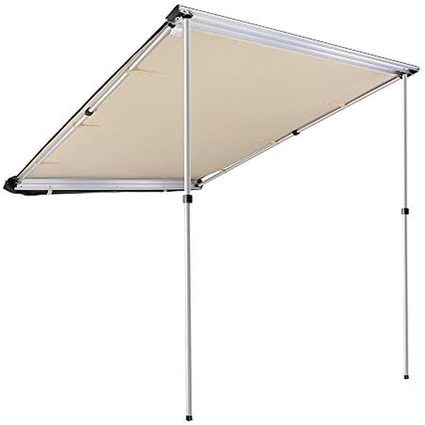 Yescom 4.6X6.6' Car Side Awning Rooftop Pull Out Tent Shelter Pu2000Mm UV50+ Shade SUV Outdoor Camping Travel Beige