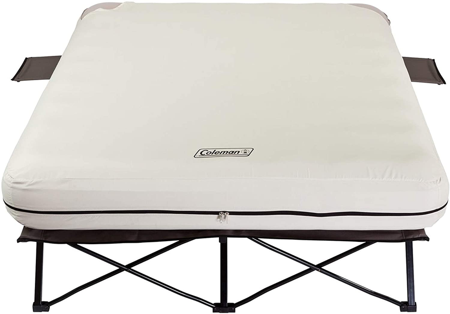 Coleman Camping Cot, Air Mattress, and Pump Combo Folding Camp Cot a