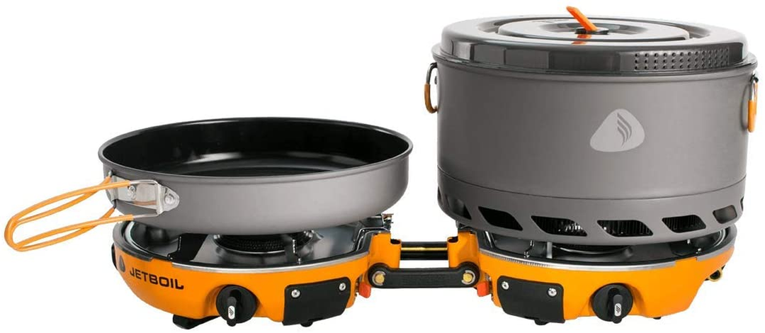 Jetboil Genesis Basecamp Backpacking and Camping Stove Cooking System – USA  Camp Gear