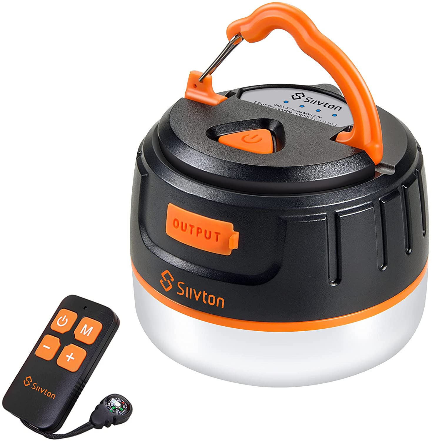 Siivton Camping Lights, Rechargeable Camping Lantern with Remote
