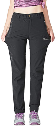 Rdruko Women'S Outdoor Lightweight Quick Dry Sportswear Water Resistant Hiking Pants with Pockets
