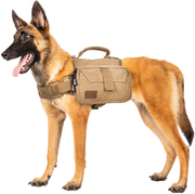 Onetigris Dog Pack Hound Travel Camping Hiking Backpack Saddle Bag Rucksack for Medium & Large Dog