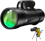 Monocular Telescope - 12X55 High Power Monocular Telescope with Smartphone Holder, BAK4 Prism & IPX7 Waterproof Monocular for Adults Kids Bird Watching Hunting Camping Hiking Traveling