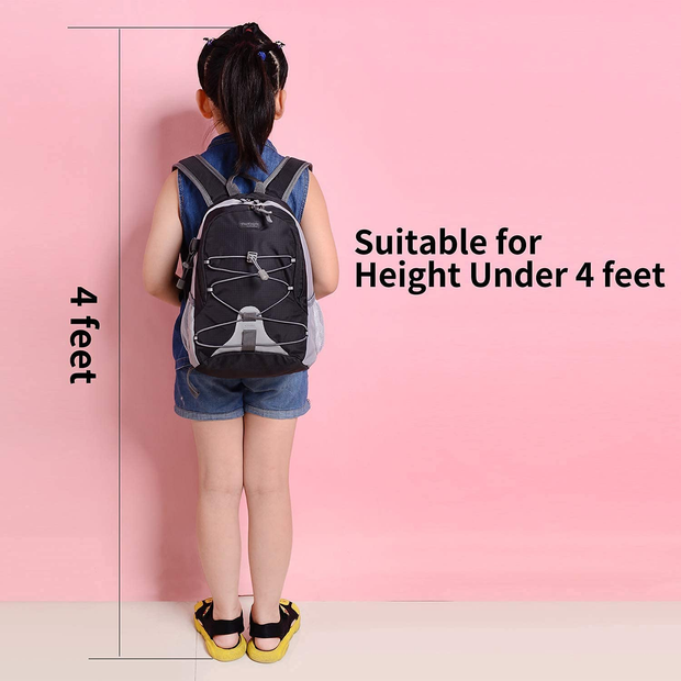 10L Small Size Waterproof Kids Sport Backpack,Mini Outdoor Hiking Traveling Daypack,For Little Girl Boy Height under 4 Feet