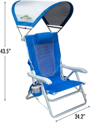 GCI Outdoor Waterside Sunshade Backpack Beach Chair