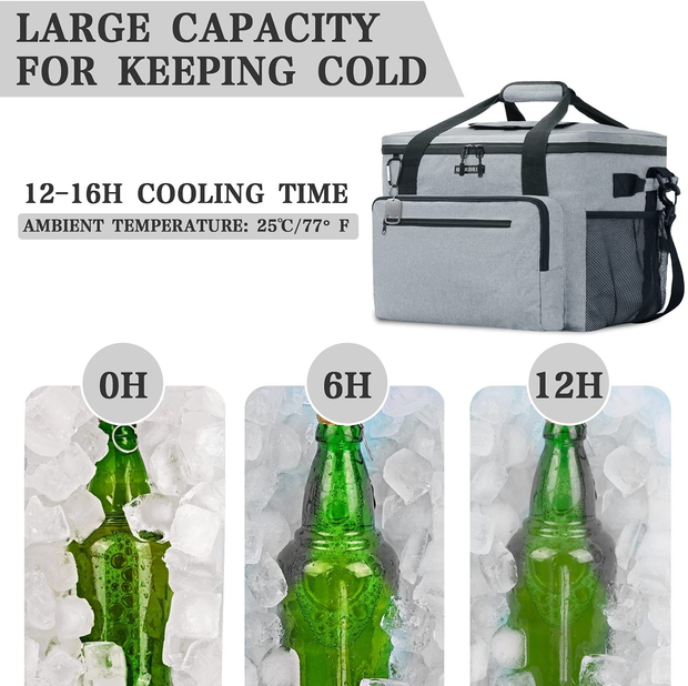 Fridge Pak Insulated Adult Lunch Box & 12 Can Large Capacity Can Cooler Bag