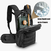 FRTKK Tactical Hydration Pack Backpack, Military Molle Water Backpack Daypack for Hiking, Running, Cycling, Climbing, Hunting, Fishing