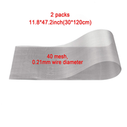 2 Packs 40 Mesh Screen Stainless Steel Metal Wire Mesh 11.8"X47.2"(30X120Cm) Vent Wire Sheet for Crawlspace/Chicken/Window/Food/Garden/Rodent/Door/Mouse Cover…
