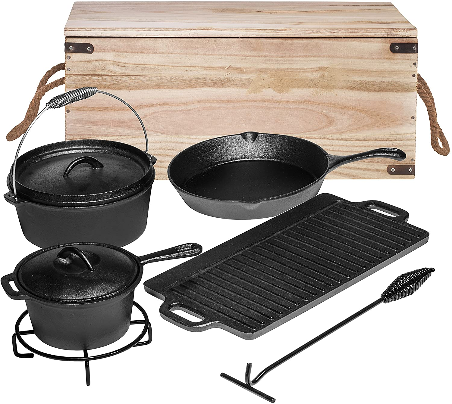 Wholesale Heavy Duty Cast Iron Camping Cookware Sets - China Dutch