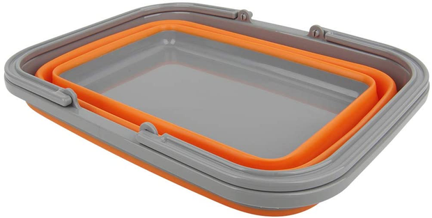 Tiawudi 2 Pack Collapsible Sink with 2.25 Gal / 8.5L Each Wash Basin for Washing Dishes Camping Hiking and Home