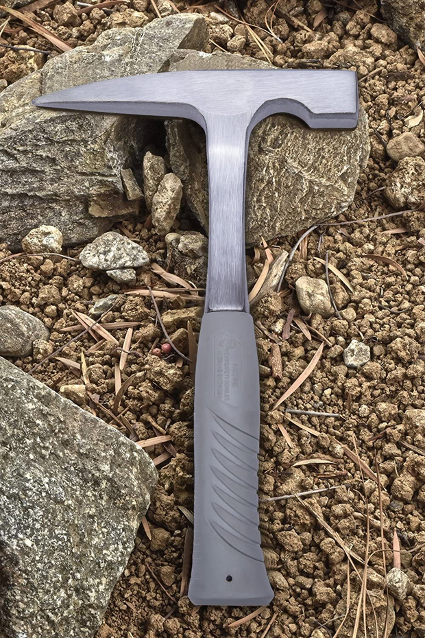 EFFICERE 22-Ounce All Steel Rock Pick Hammer with Pointed Tip, 11-Inch Overall Length | Essential for Geological Study, Rock Hounding, Prospecting, Mining, Fossil Dig, Masonry Related and Much More