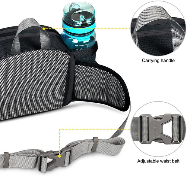 Adjustable Water Drink Bottle Holder For Waist Belt Tactical BackPack for  Hiking