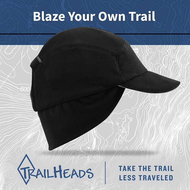 Trailheads Fleece Ponytail Hat with Drop down Ear Warmer | the Trailblazer Adventure Hat for Women