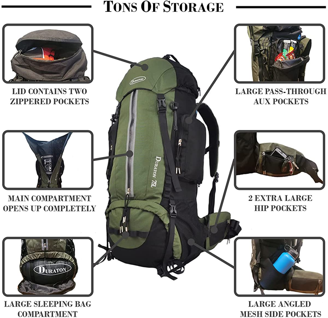 Duraton 75L Internal Frame Backpack