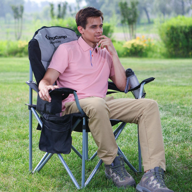 ALPHA CAMP Folding Camping Chair Oversized Heavy India
