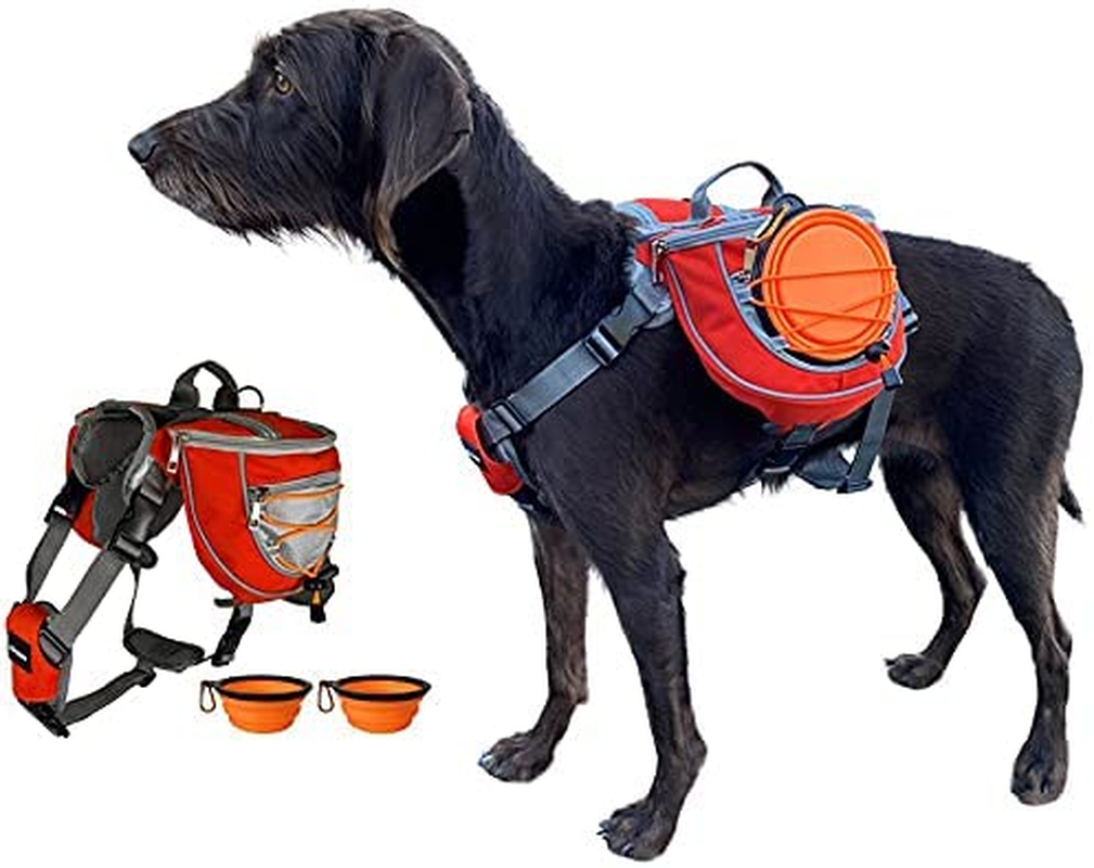  Kurgo Dog Saddlebag Backpack, Back Pack Dog Harness