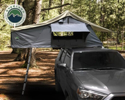 Overland Vehicle Systems Nomadic 2 Extended Roof Top Tent - Dark Gray Base with Green Rain Fly & Black Cover Universal