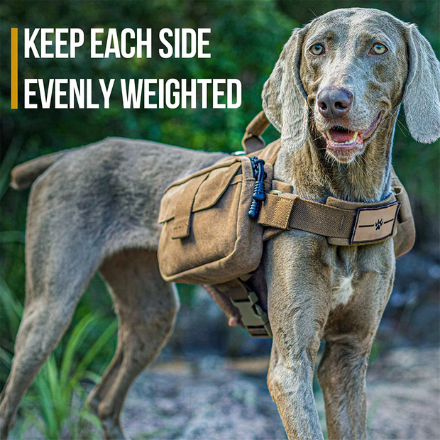 OneTigris Service Dog Vest Harness Saddle Bag Backpack Pouch