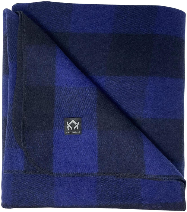 Arcturus Buffalo Plaid Wool Blankets - 4.5Lbs Warm, Heavy, Washable, Large | Great for Camping, Outdoors, Sporting Events, or Survival & Emergency Kits
