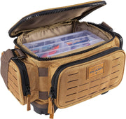 Plano Guide Series 3500 Tackle Bag, Beige, Includes 5 3500 Stowaway Organization Boxes, Premium Soft Fishing Tackle Storage, Waterproof & Non-Skid Base
